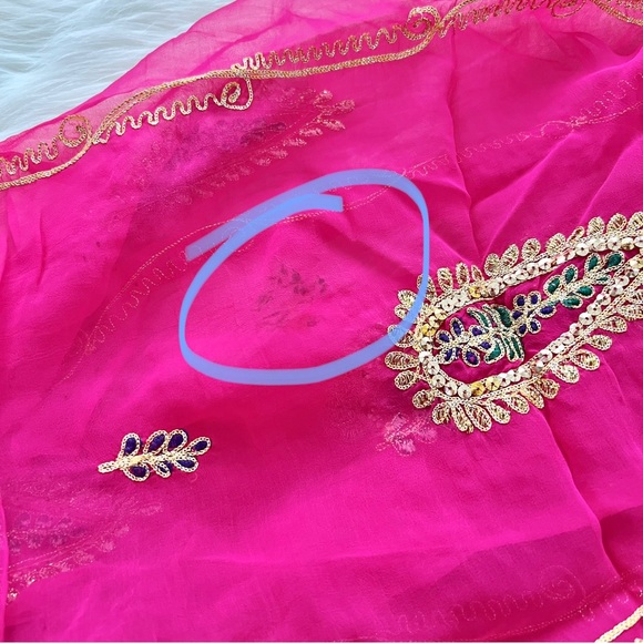 Vintage embroidered Indian scarf - Picture 5 of 5